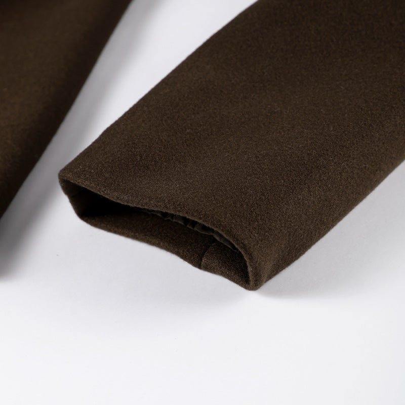 Lapel Single-Breasted Long Coat Jacket