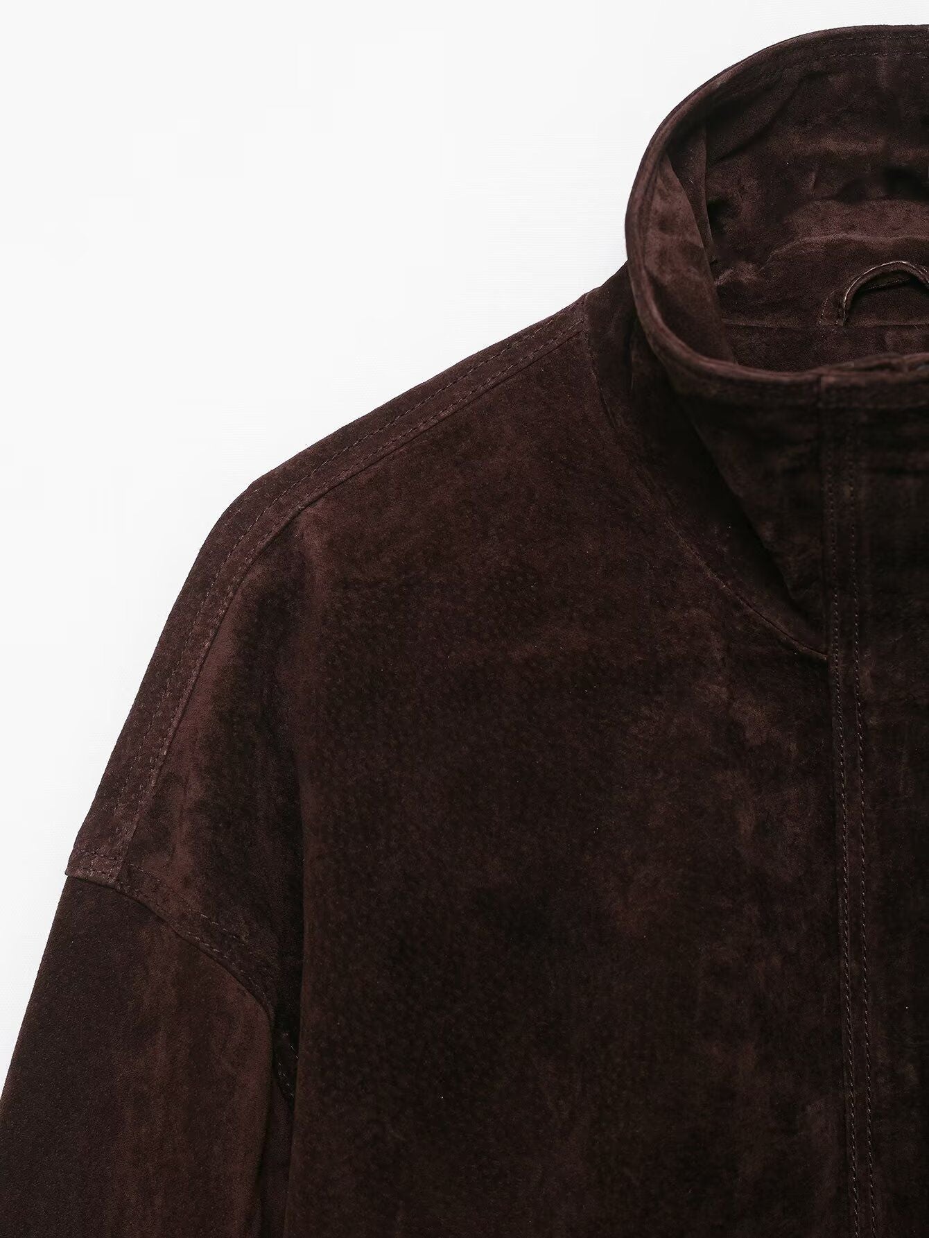 Loose Suede Leather Jacket