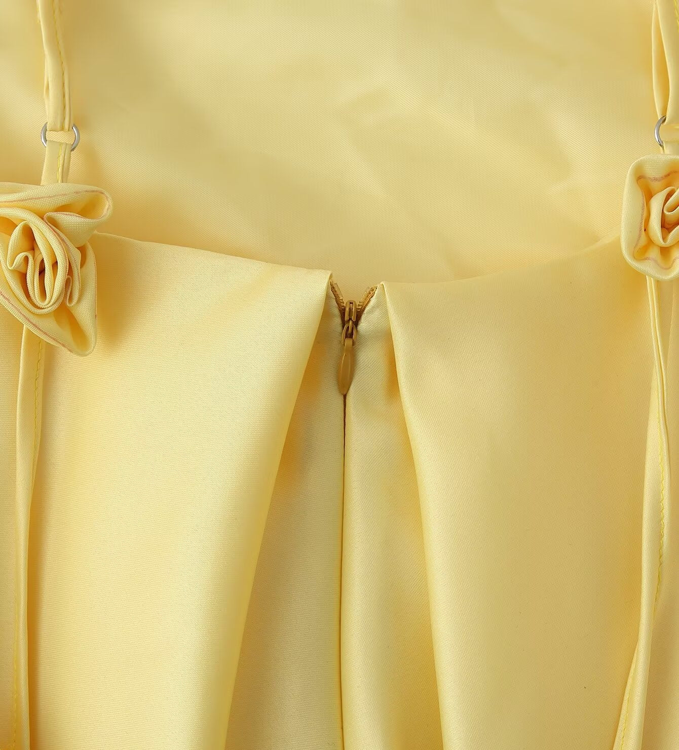 Flower Satin Suspender Skirt