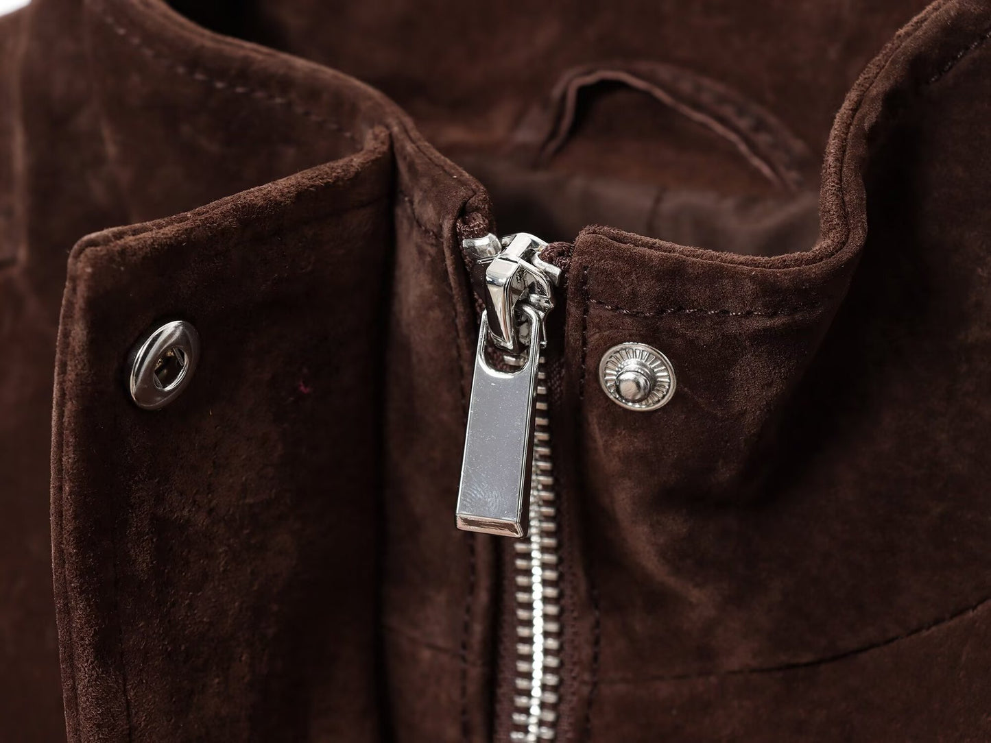 Suede Textured Pocket Jacket/Baseball Jacket