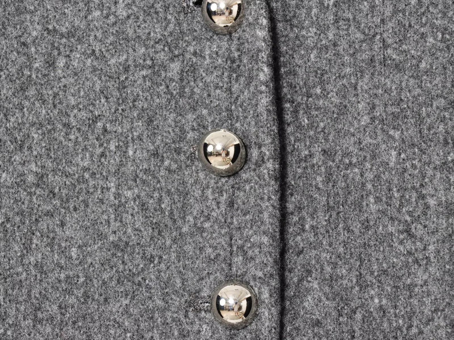 Simple Button-Decorated Long-Sleeved Jacket