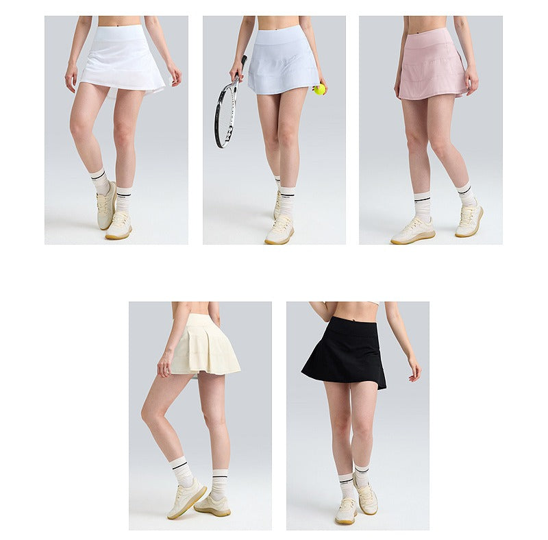 Women’s Anti-Exposure Workout Skirt with Inner Shorts