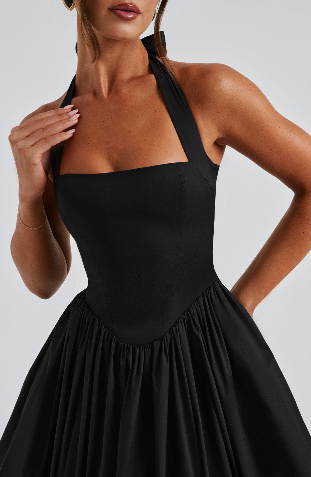 Sleeveless Waist-Slimming Dress