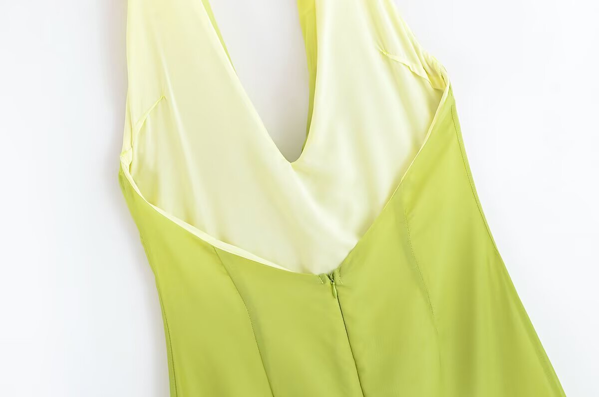 Knotted Halter Neck Dress