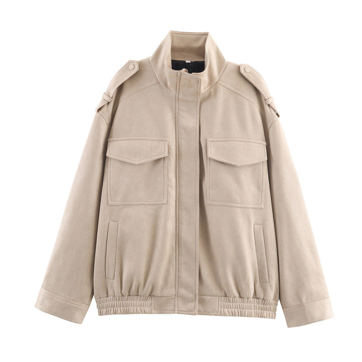 Strappy Velvet Texture Loose Jacket