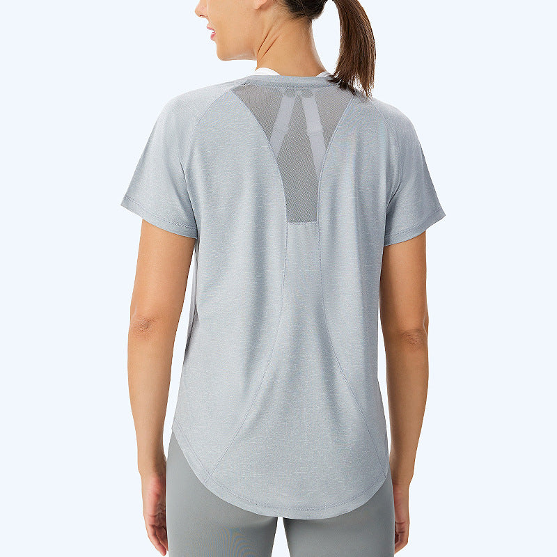 Loose Outdoor Breathable Sun-Protective Short-Sleeve Fitness Top