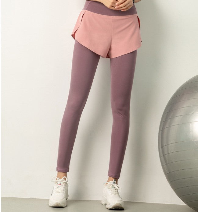 Dual-layer High-Waist Yoga Pants