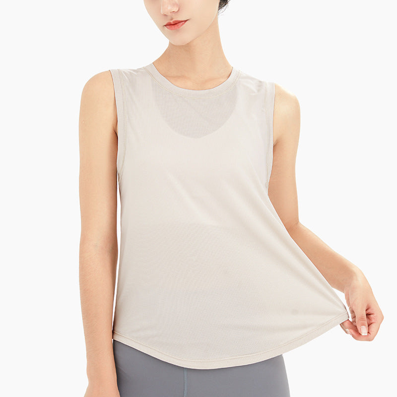 Quick-Dry Loose-Fit Women’s Sleeveless Sports Top