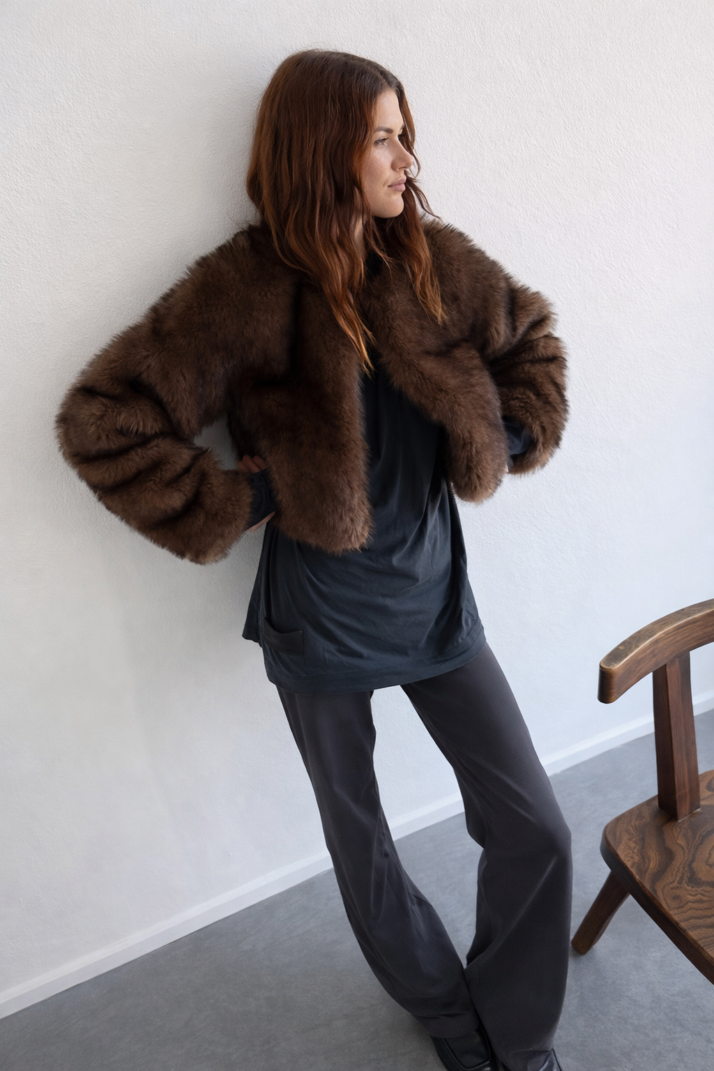 Mink Faux Fur Coat