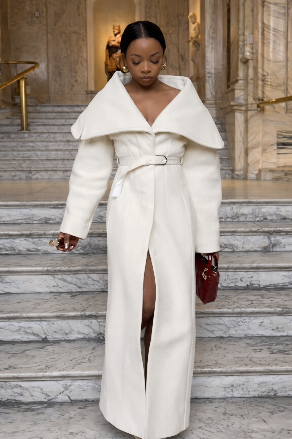 Versatile Long Wool Coat