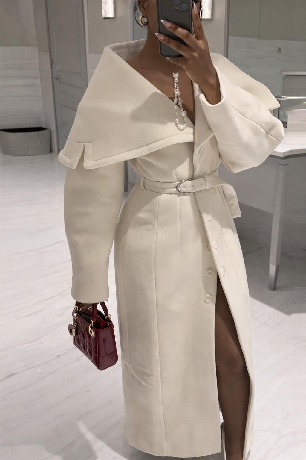 Versatile Long Wool Coat