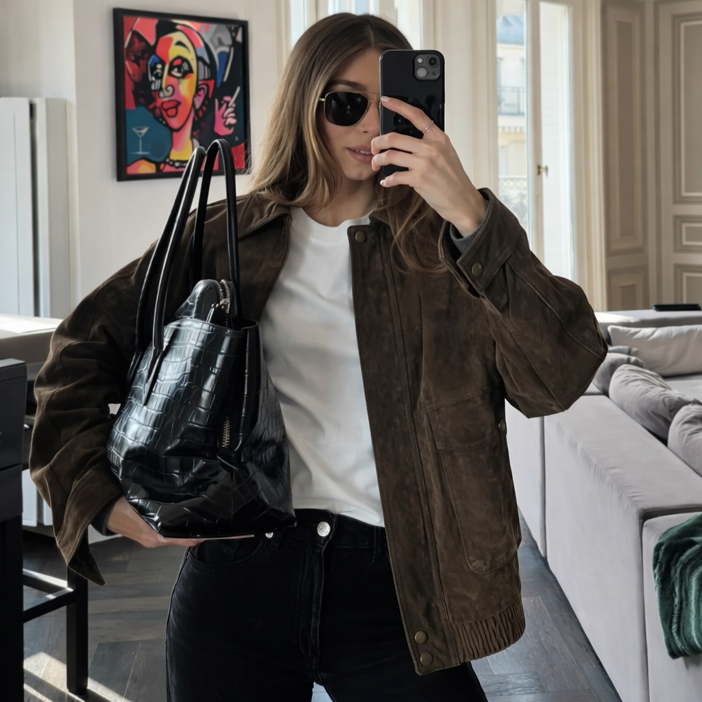 Suede Texture Loose Versatile Jacket