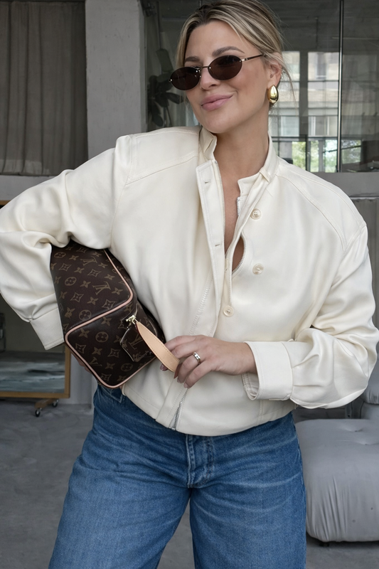 Button Decoration Loose Jacket