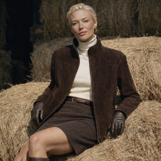 Loose Suede Leather Jacket