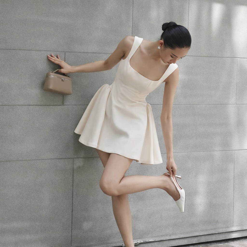 Sleeveless Elegant Short Dress