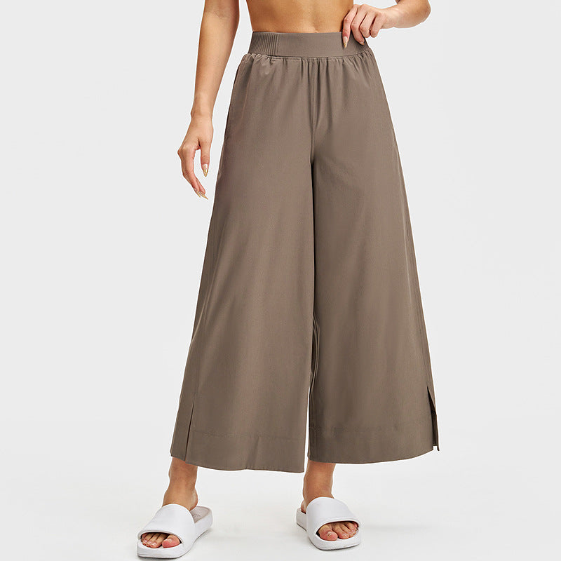 Straight-Leg Fitness Pants — Casual, Loose-Fit, Slimming