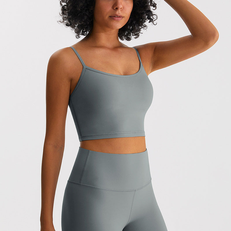 Breathable Padded Yoga Push-Up Bra with Beautiful Back Design