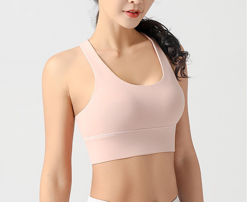 Women’s Sports Bra – Running, Yoga, Fitness Tank Top with Back Closure