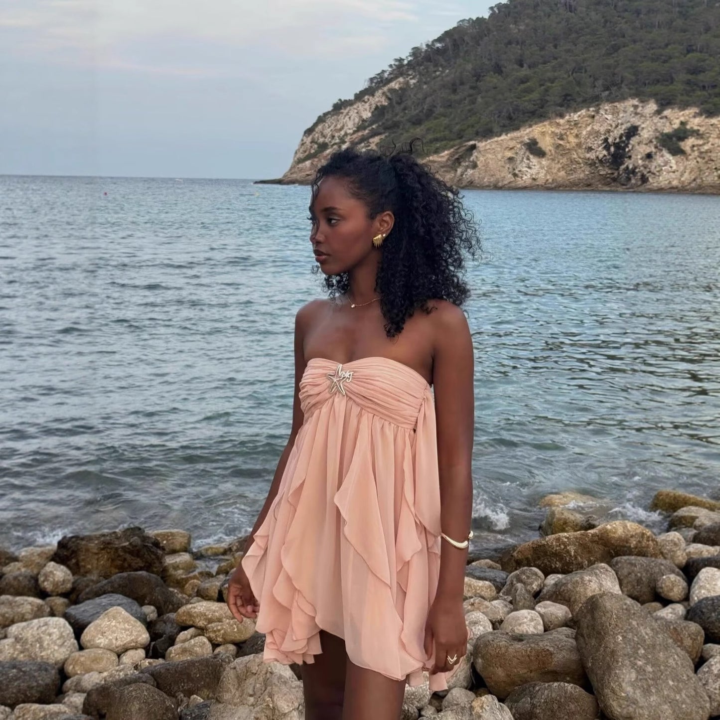 Halter Neck Short Dress