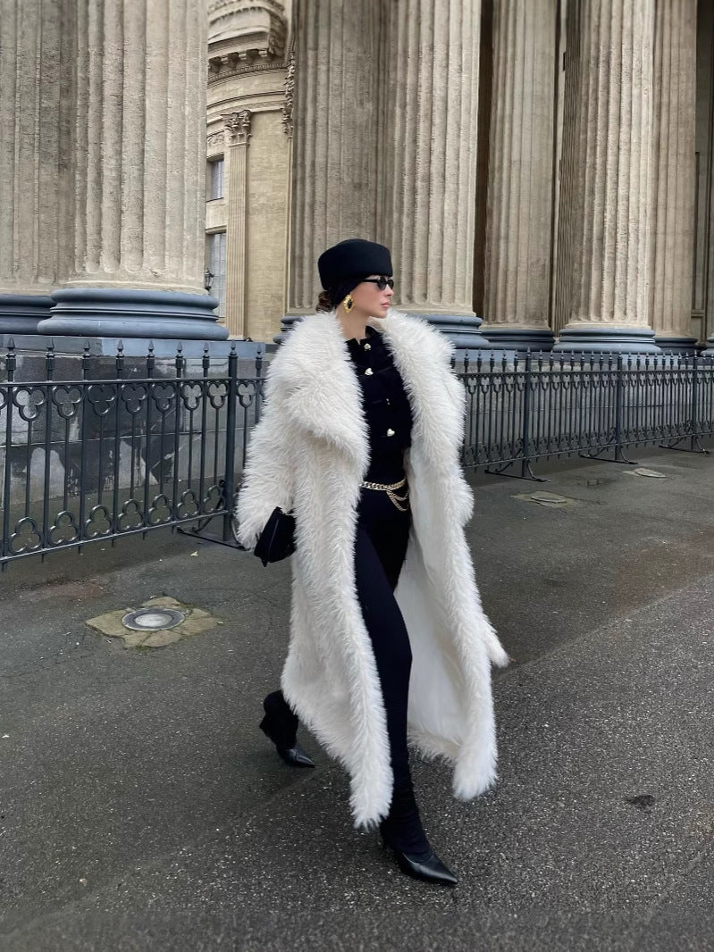 Long Faux Fur Coat