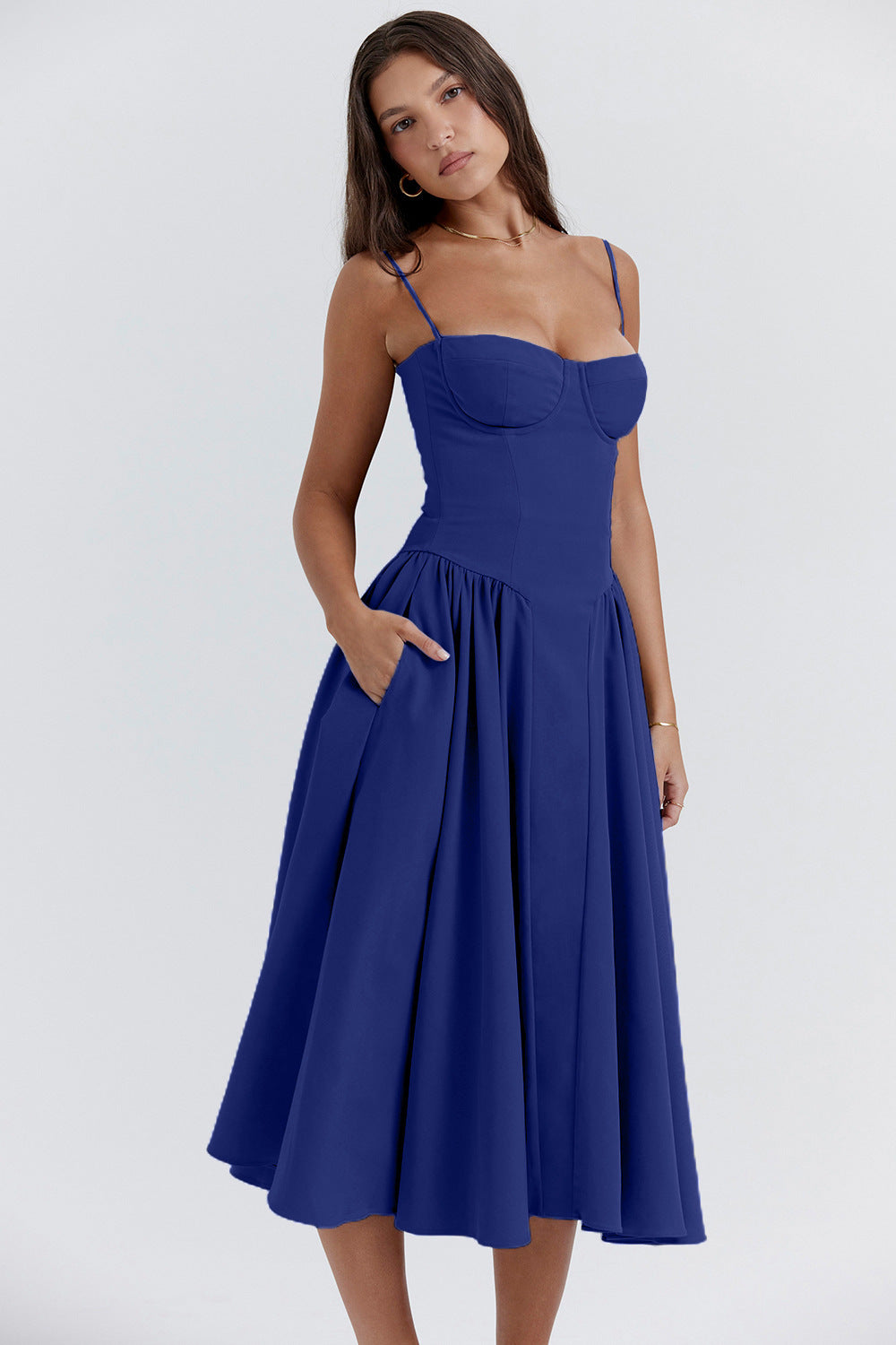 French Retro Long Dress