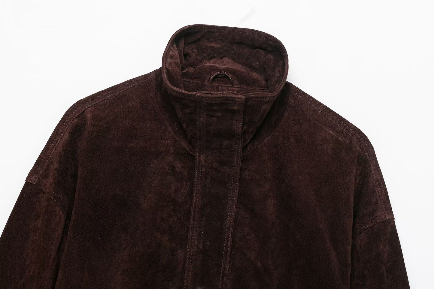 Loose Suede Leather Jacket