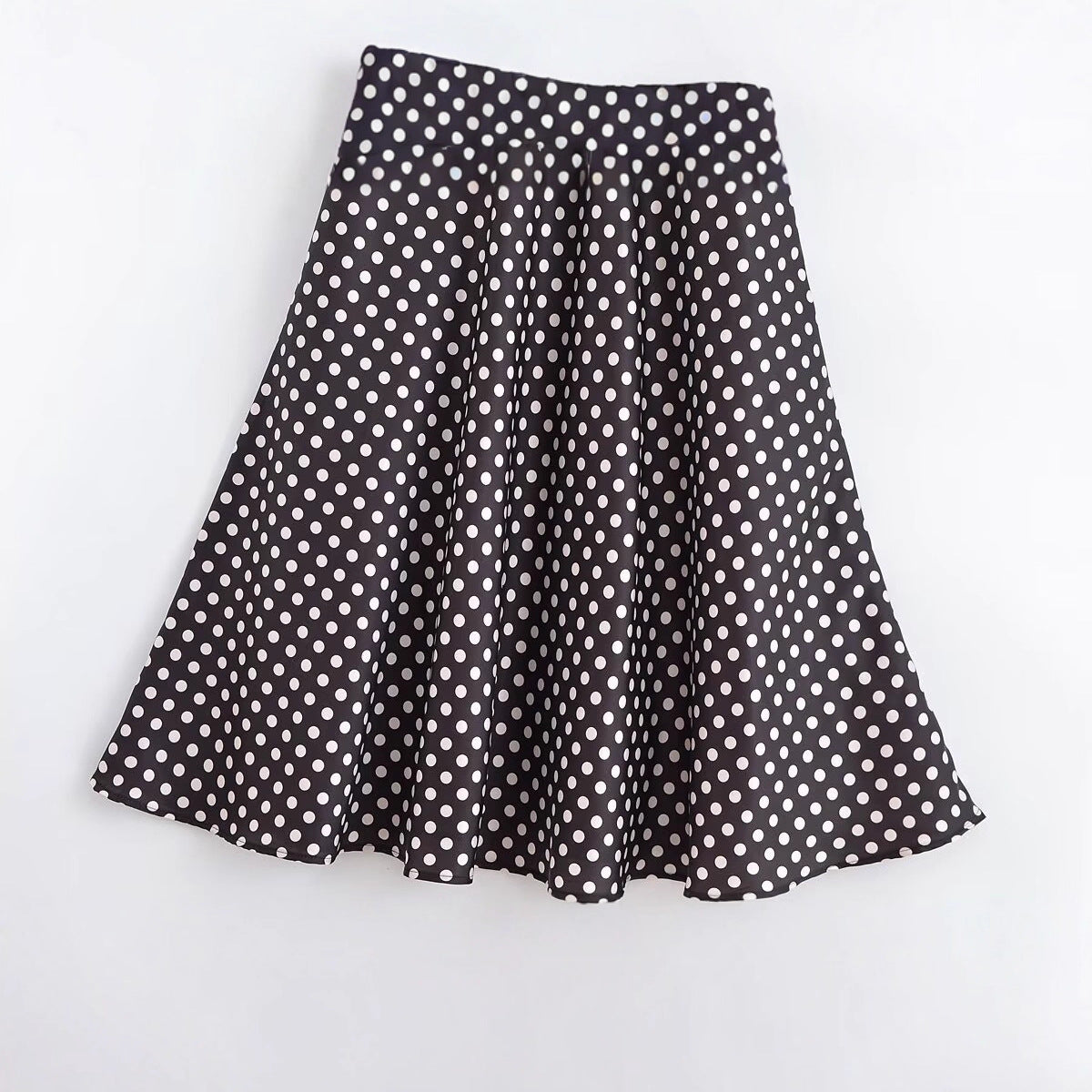 Backless Halter Neck Polka Dot Long Dress