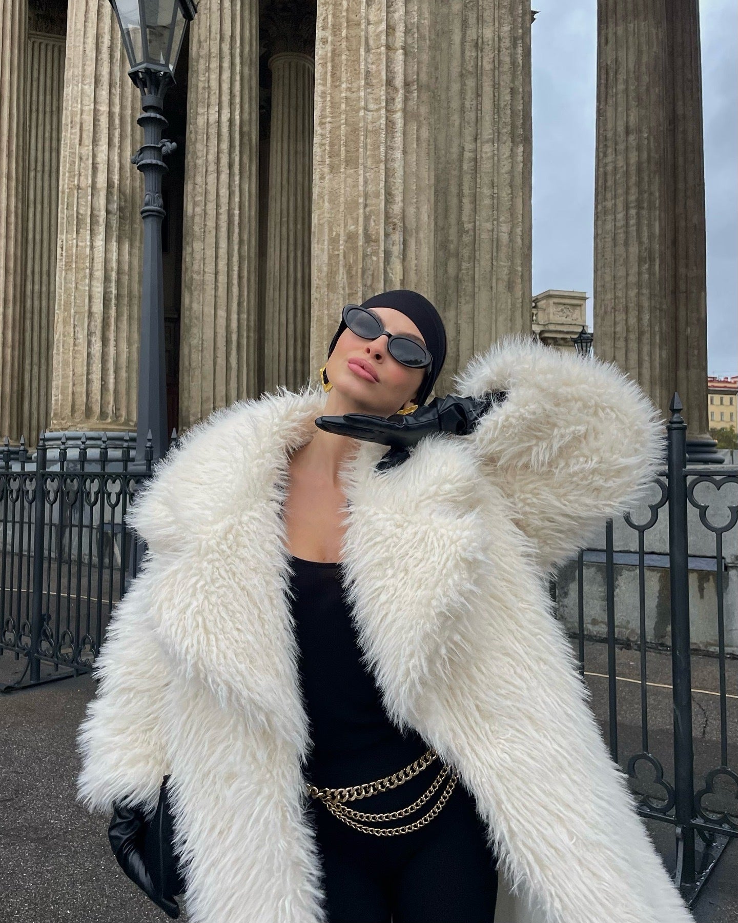 Long Faux Fur Coat