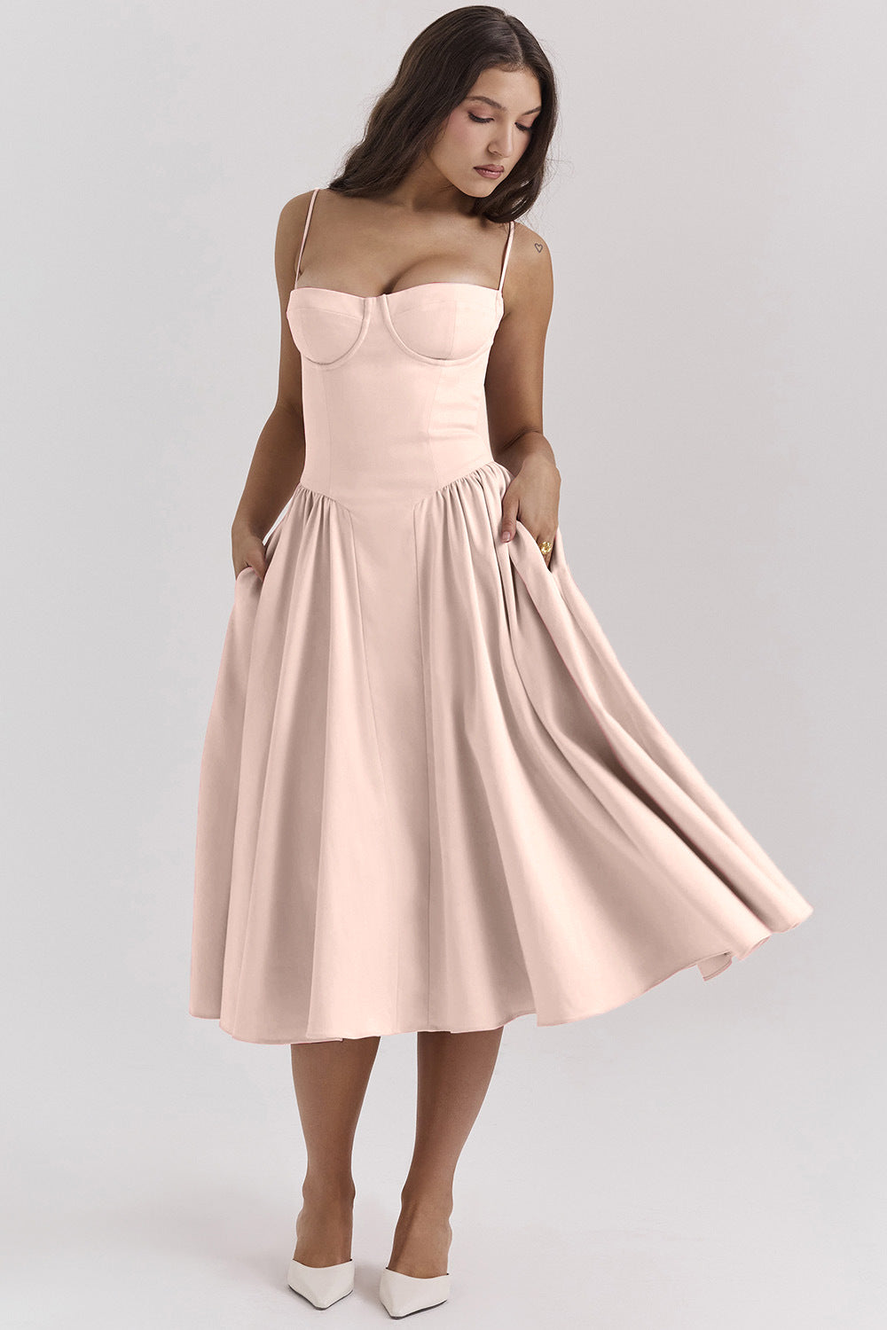French Retro Long Dress