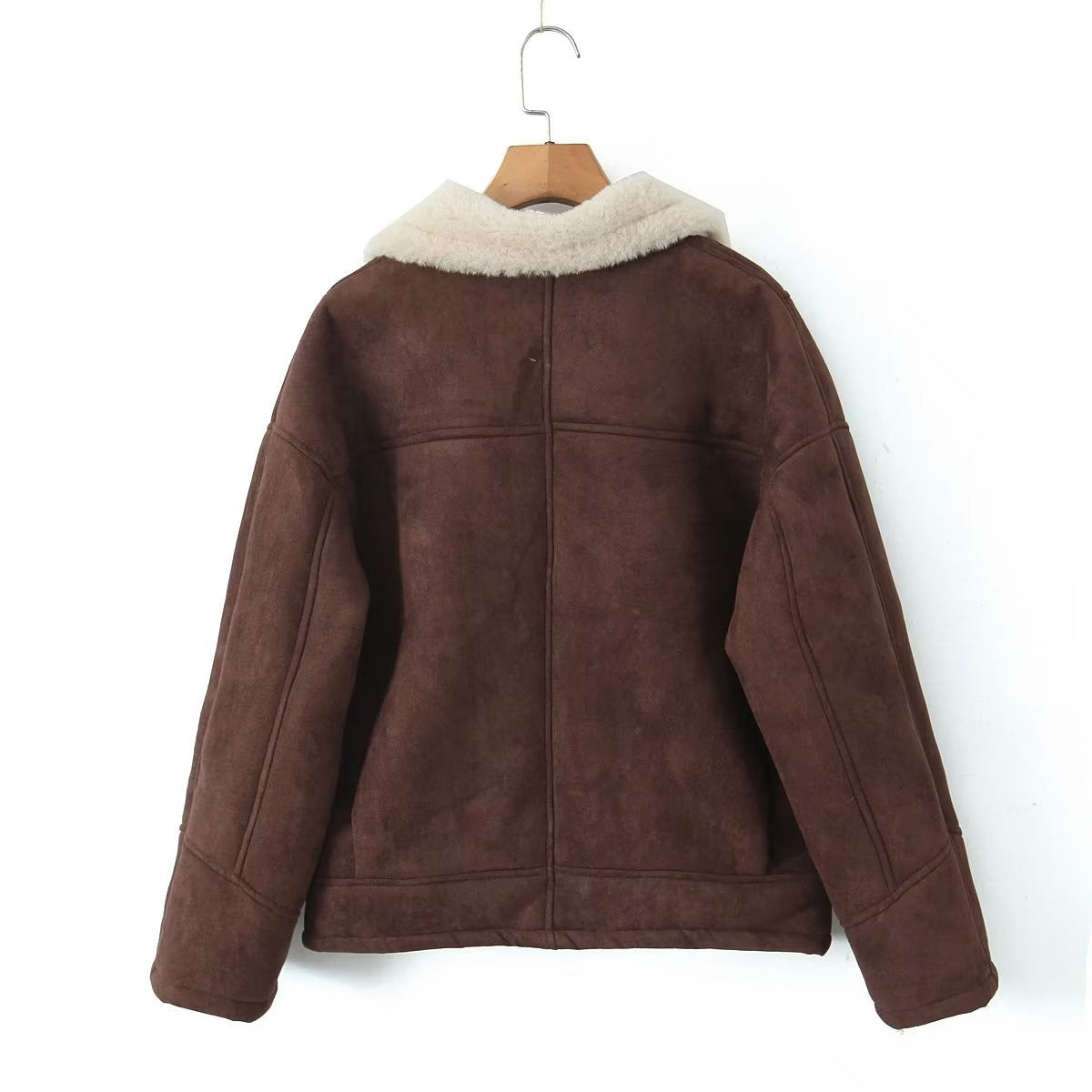Loose Warm Retro Lamb Wool Jacket