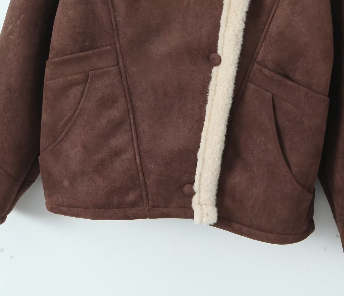 Loose Warm Retro Lamb Wool Jacket