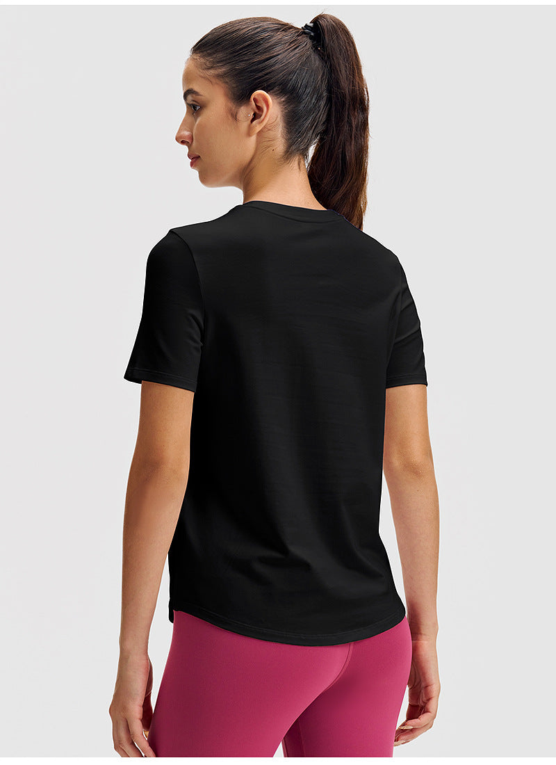 Simple Classic Short-Sleeved Round-Neck Sports T-Shirt