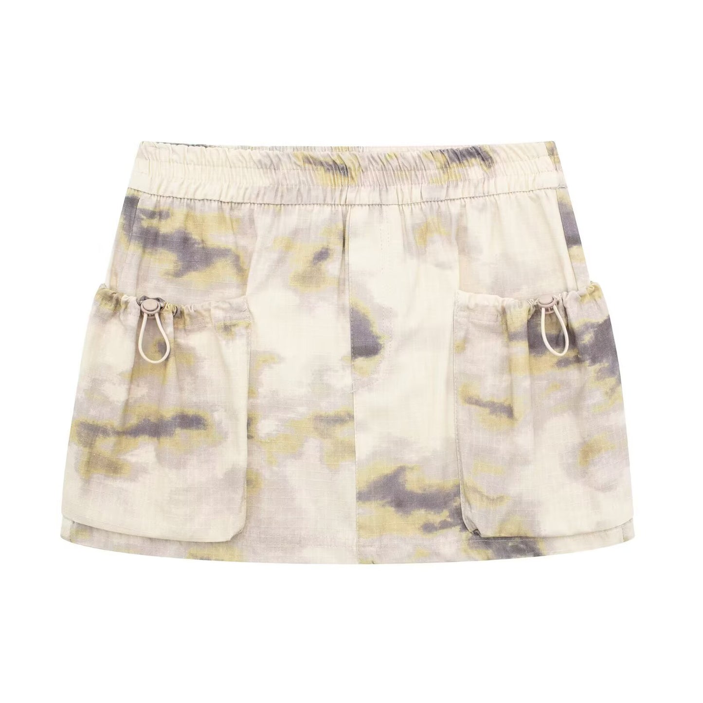 Printed Bomber Jacket Workwear Mini Skirt Set