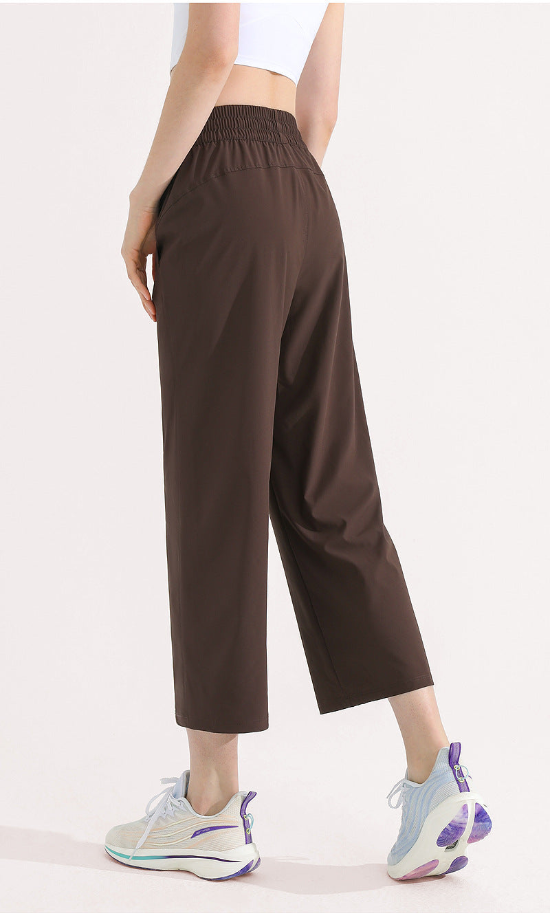Lightweight Wide-Leg Pants with Breathable Drape