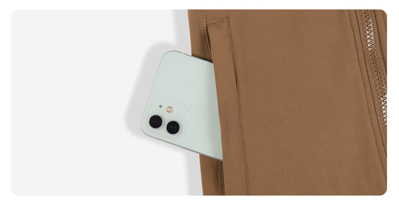 Breathable Hoodie Sports Jacket -  Slim-Fit, High Elastic & Zip-Up