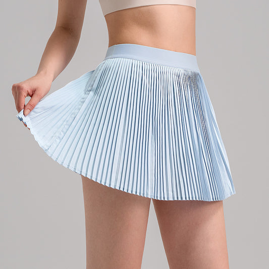 Women’s Quick-Dry Pleated Skirt with Built-In Shorts