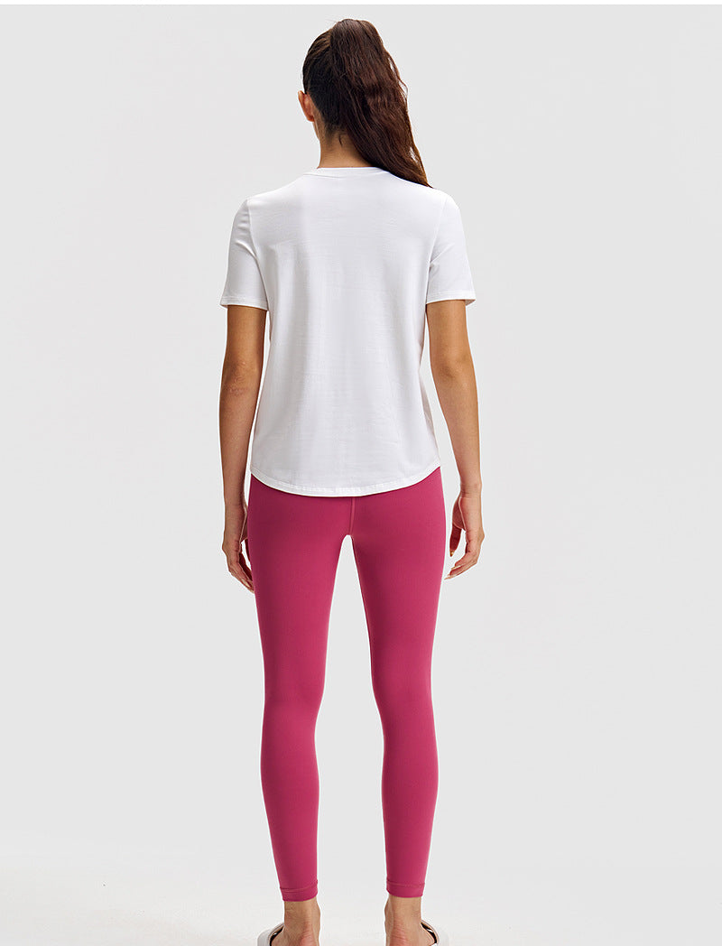 Simple Classic Short-Sleeved Round-Neck Sports T-Shirt