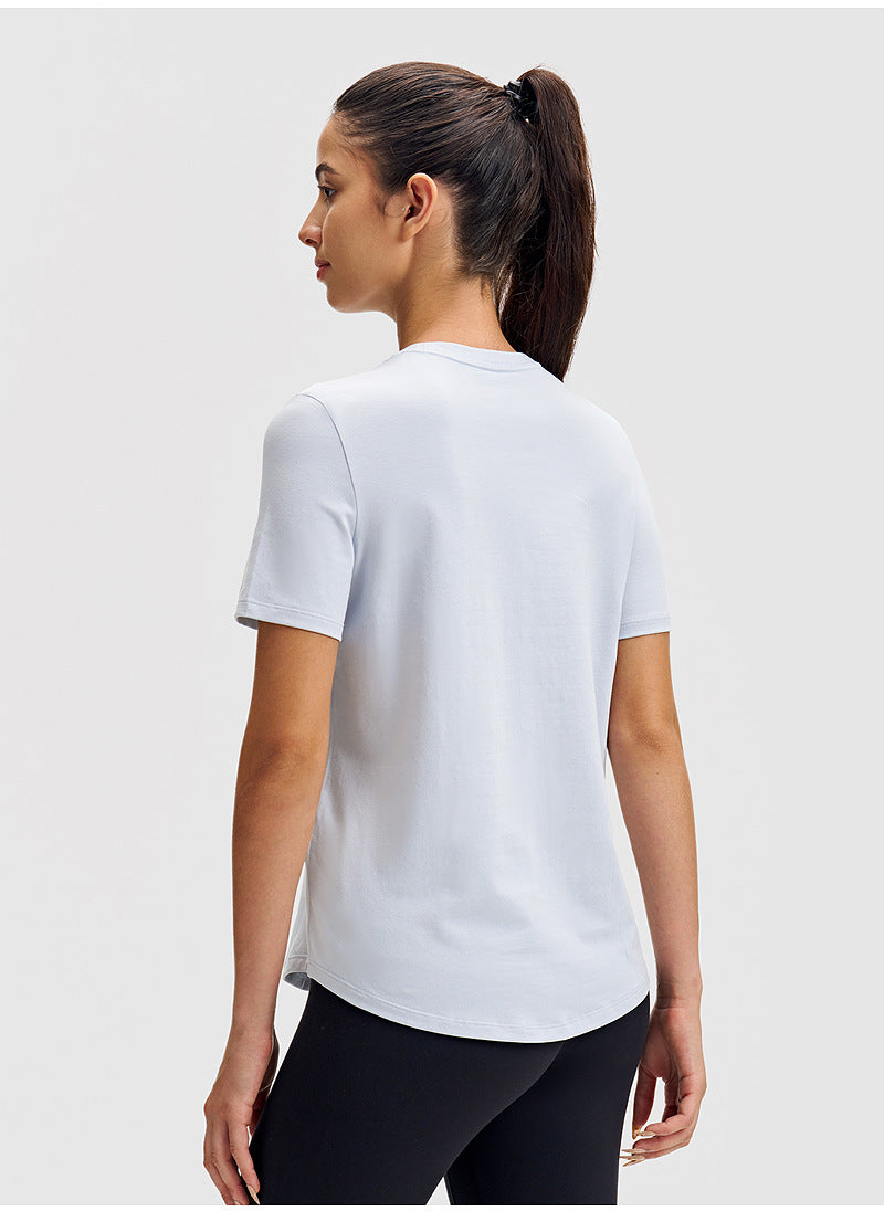 Simple Classic Short-Sleeved Round-Neck Sports T-Shirt
