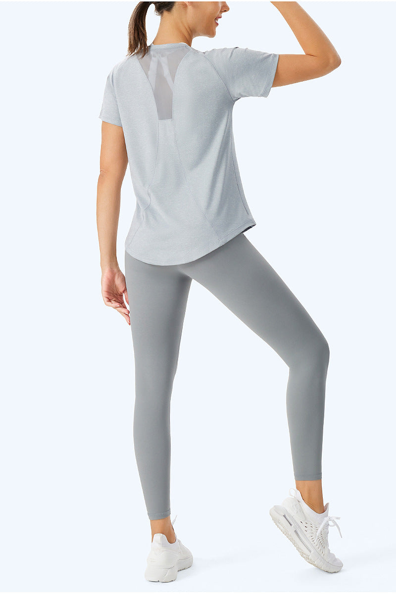 Loose Outdoor Breathable Sun-Protective Short-Sleeve Fitness Top