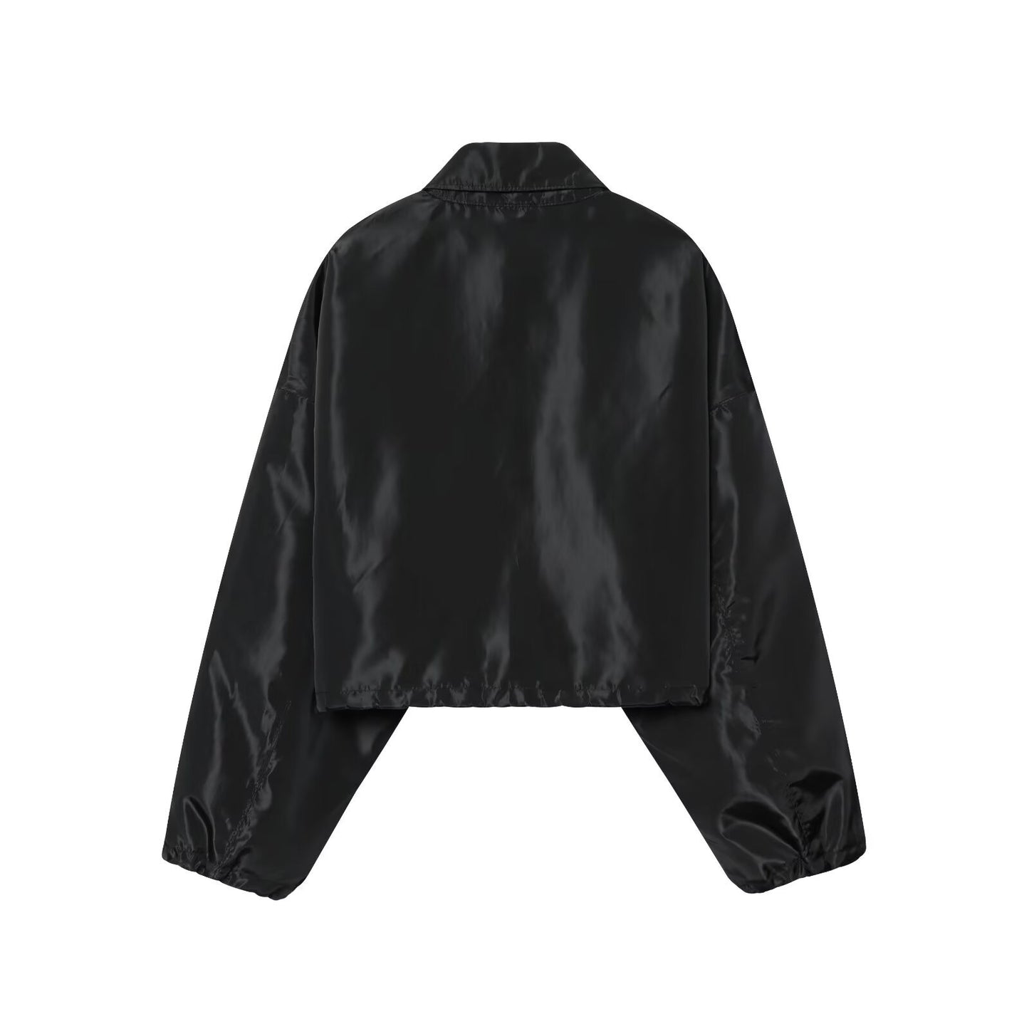 Lapel Short Jacket + A-line Skirt Set