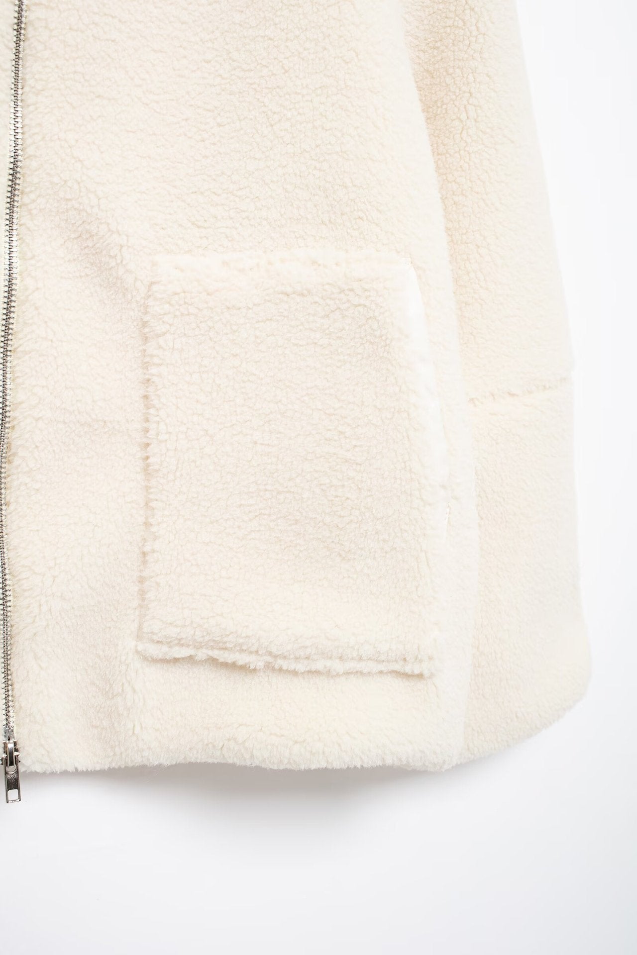 Lazy Style Lamb Wool High Neck Wool Coat