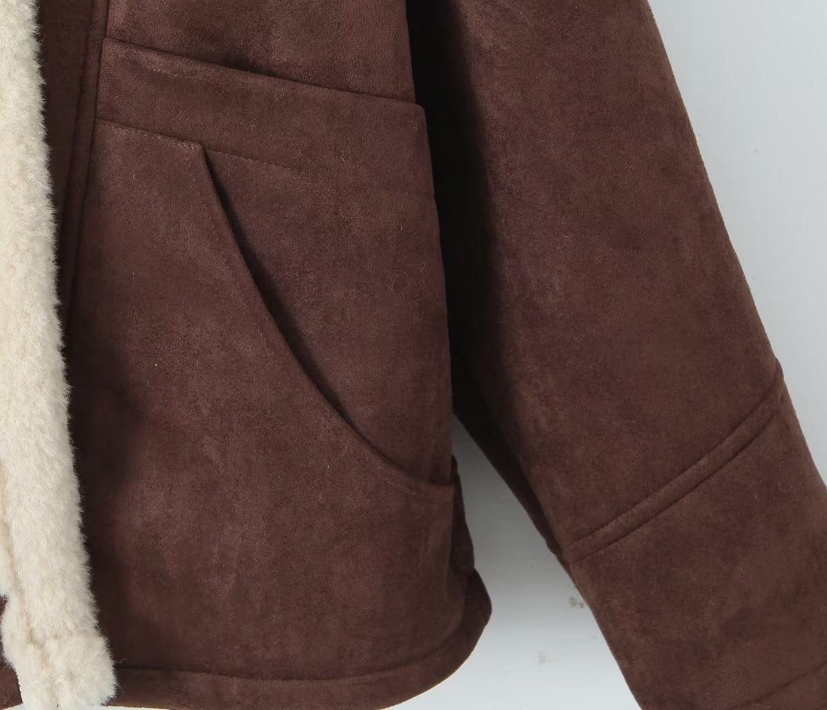 Loose Warm Retro Lamb Wool Jacket