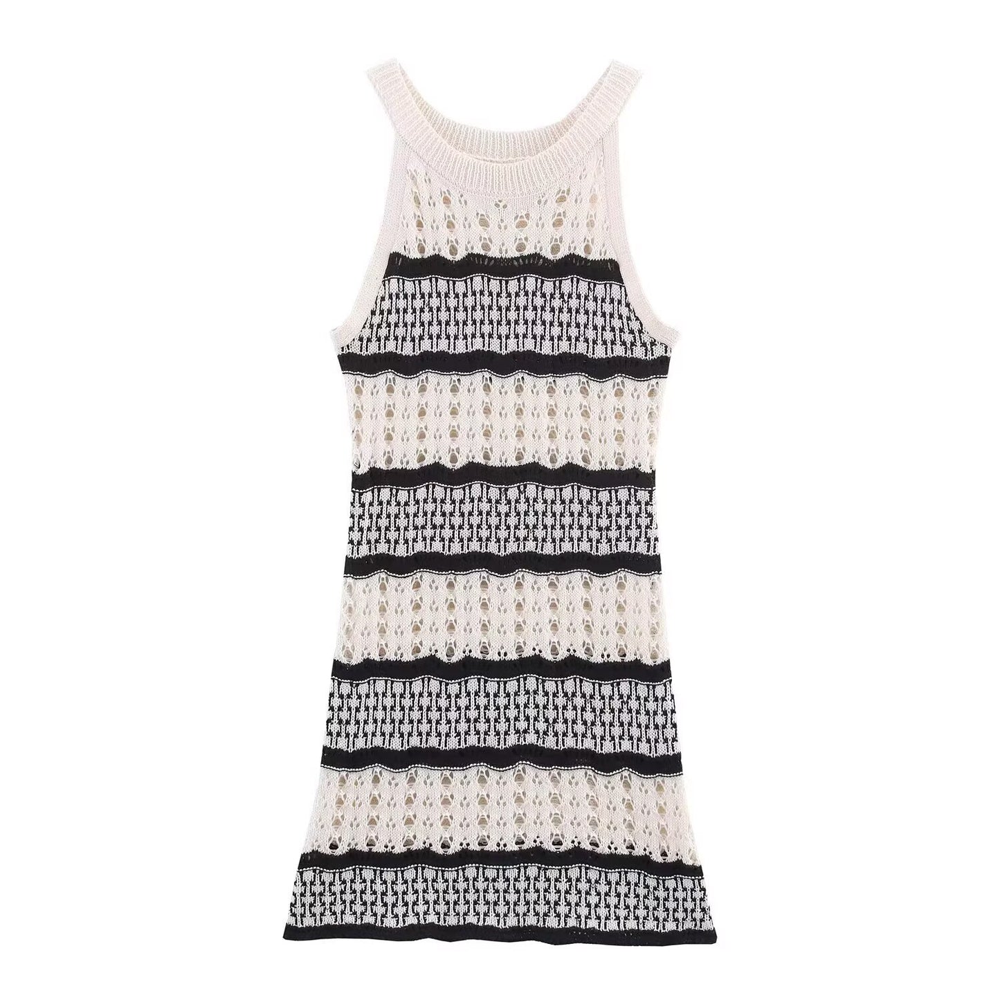 Crochet Knitted Mini Dress