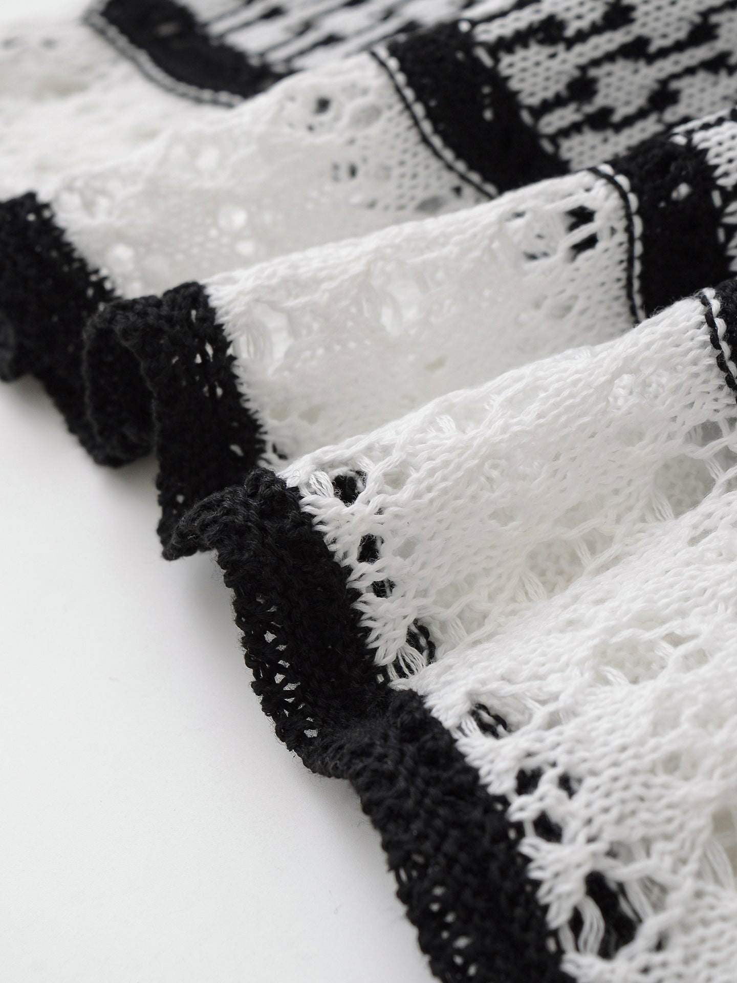 Crochet Knitted Mini Dress