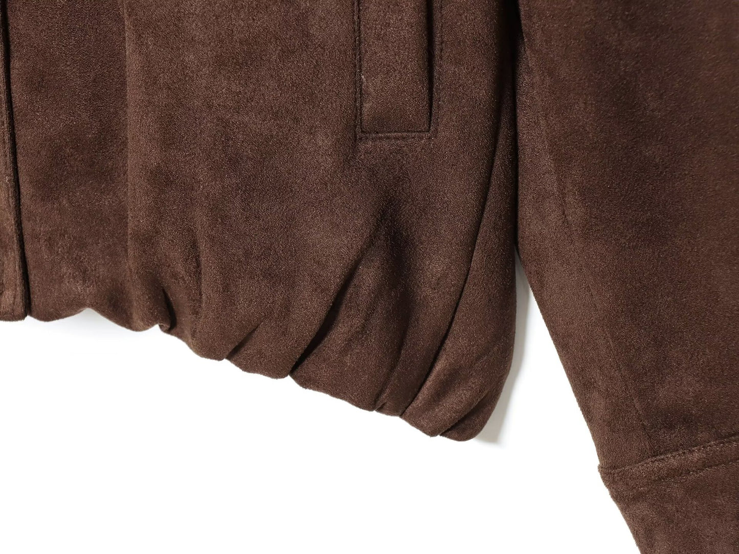 Long Sleeve Suede Textured Jacket