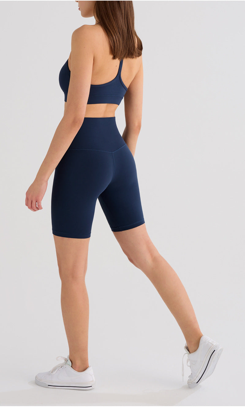 High-Waist Fitness Shorts