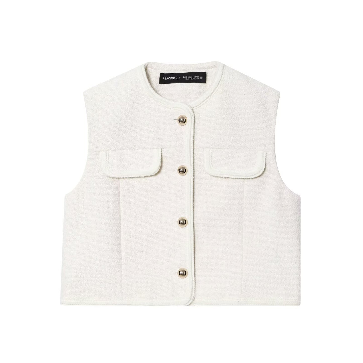 Block Trim Vest + Skirt Set