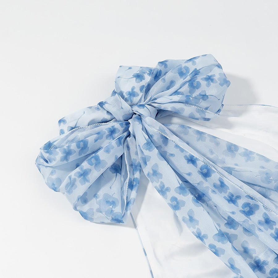 French Gentle Temperament Printed Slim V-Neck Tulip Dress