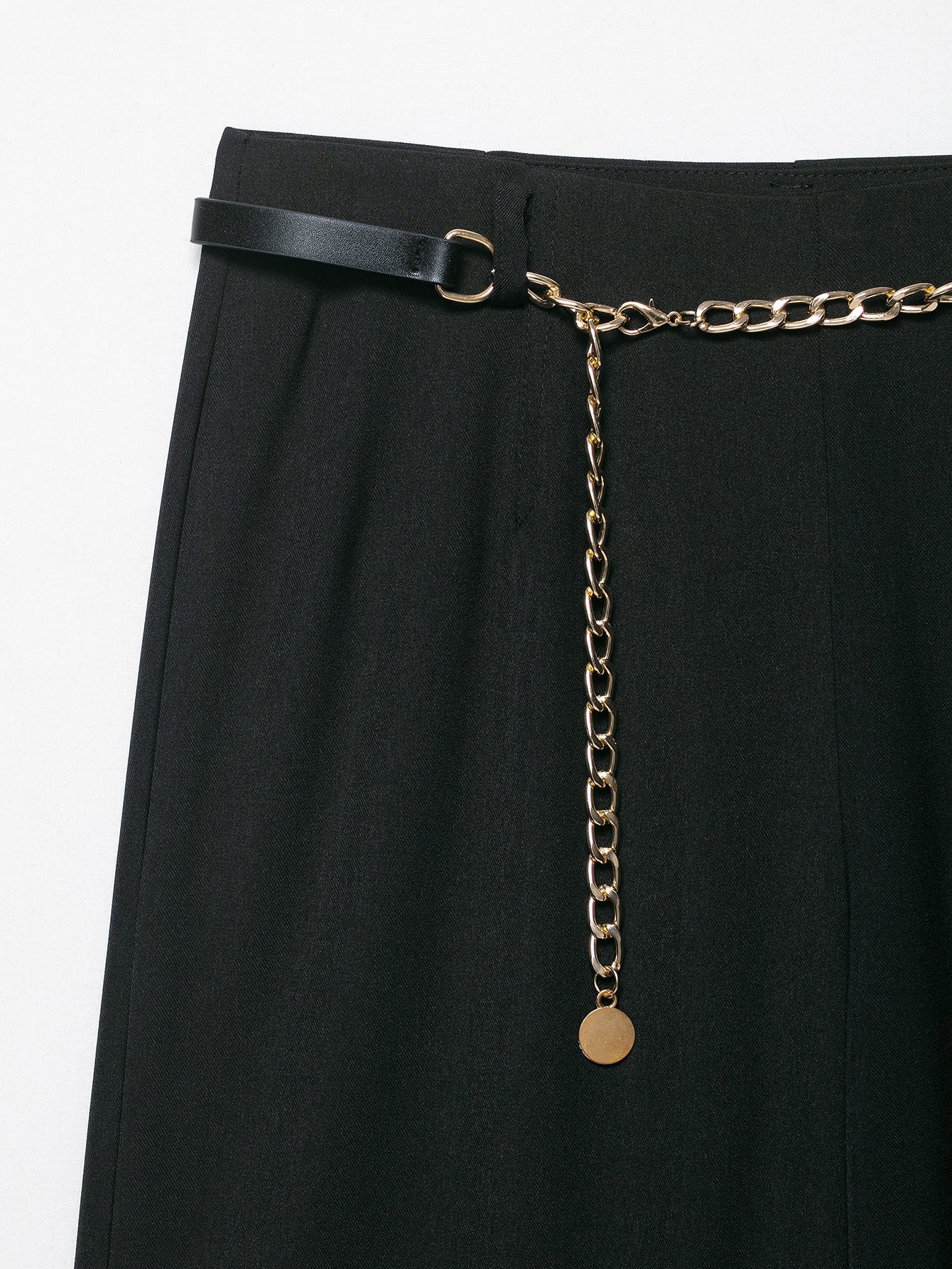 Double-breasted Suit Jacket + Ankle Pants Set