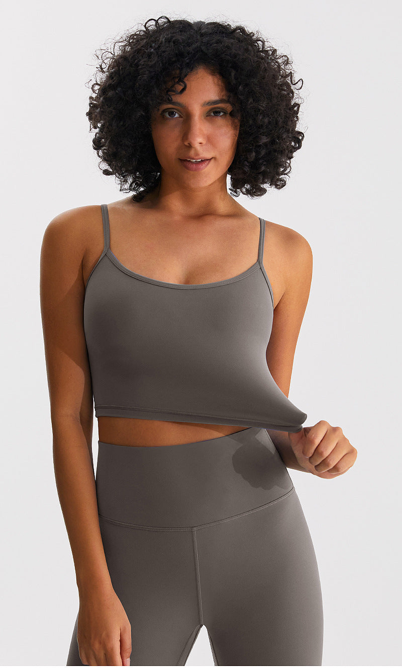 Breathable Padded Yoga Push-Up Bra with Beautiful Back Design